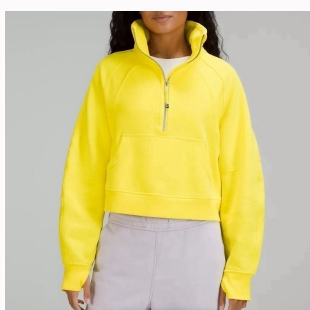 Lululemon pullover yellow zip up